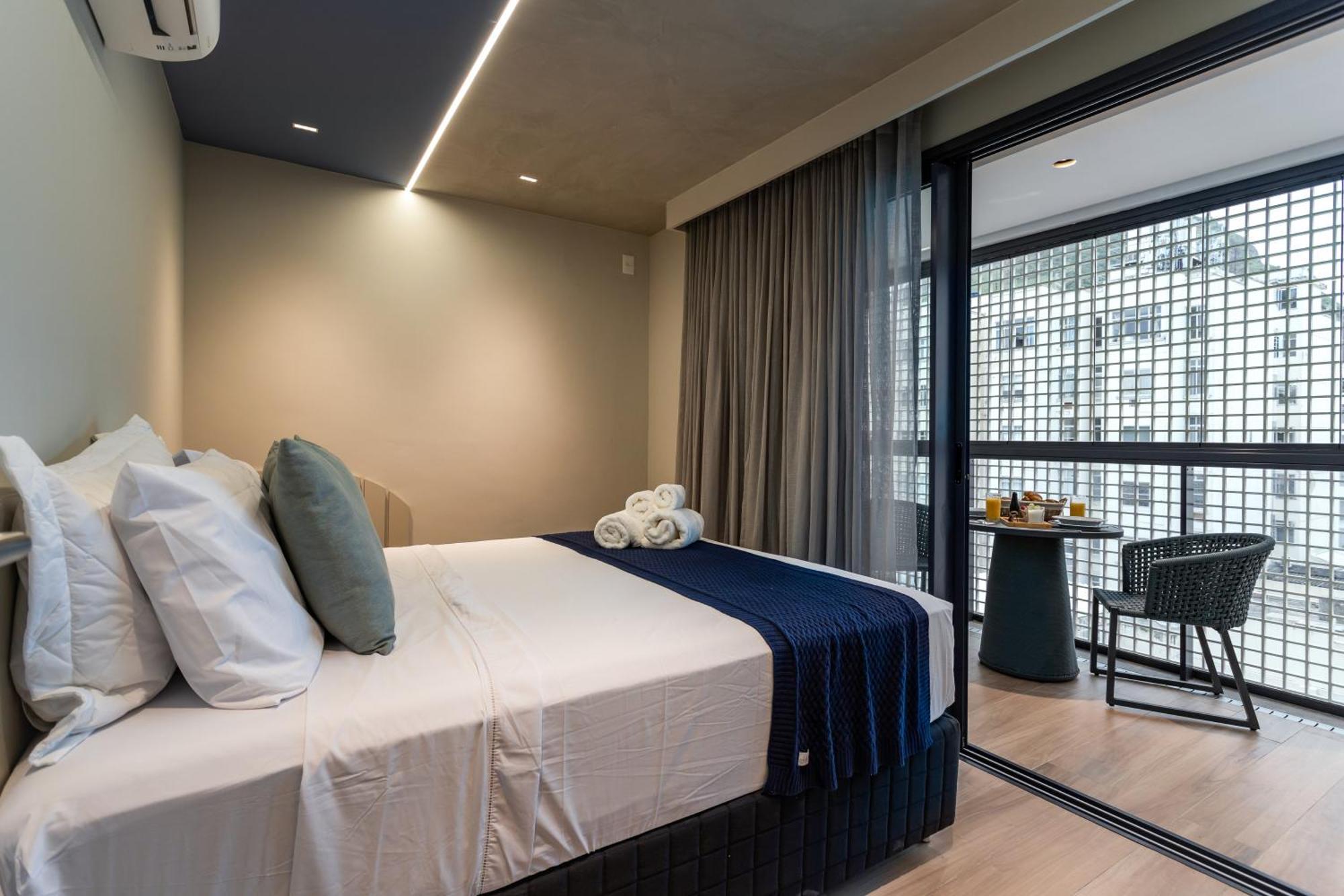Unhotel - Luxuosos Apartamentos Na Atlantica A Beira-Mar, Copacabana 리오데자네이루 외부 사진