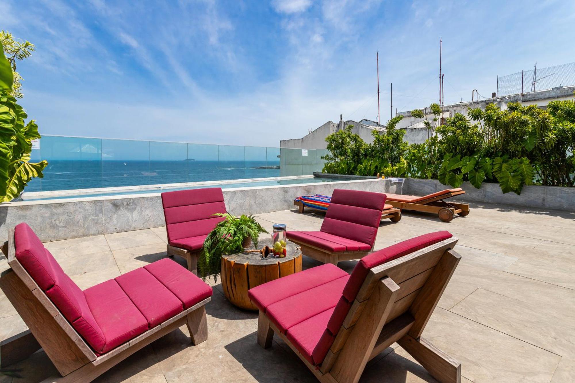 Unhotel - Luxuosos Apartamentos Na Atlantica A Beira-Mar, Copacabana 리오데자네이루 외부 사진