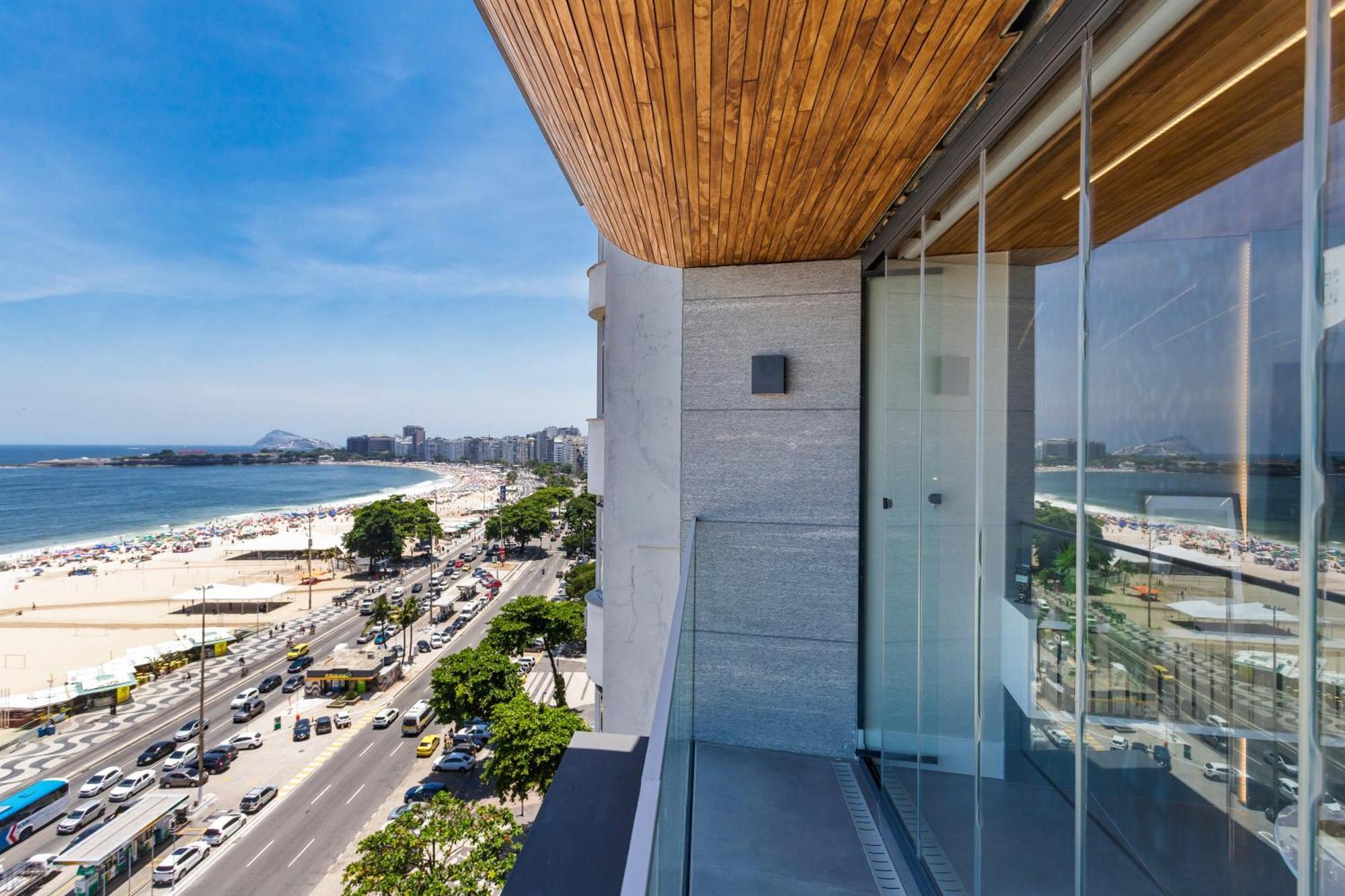 Unhotel - Luxuosos Apartamentos Na Atlantica A Beira-Mar, Copacabana 리오데자네이루 외부 사진