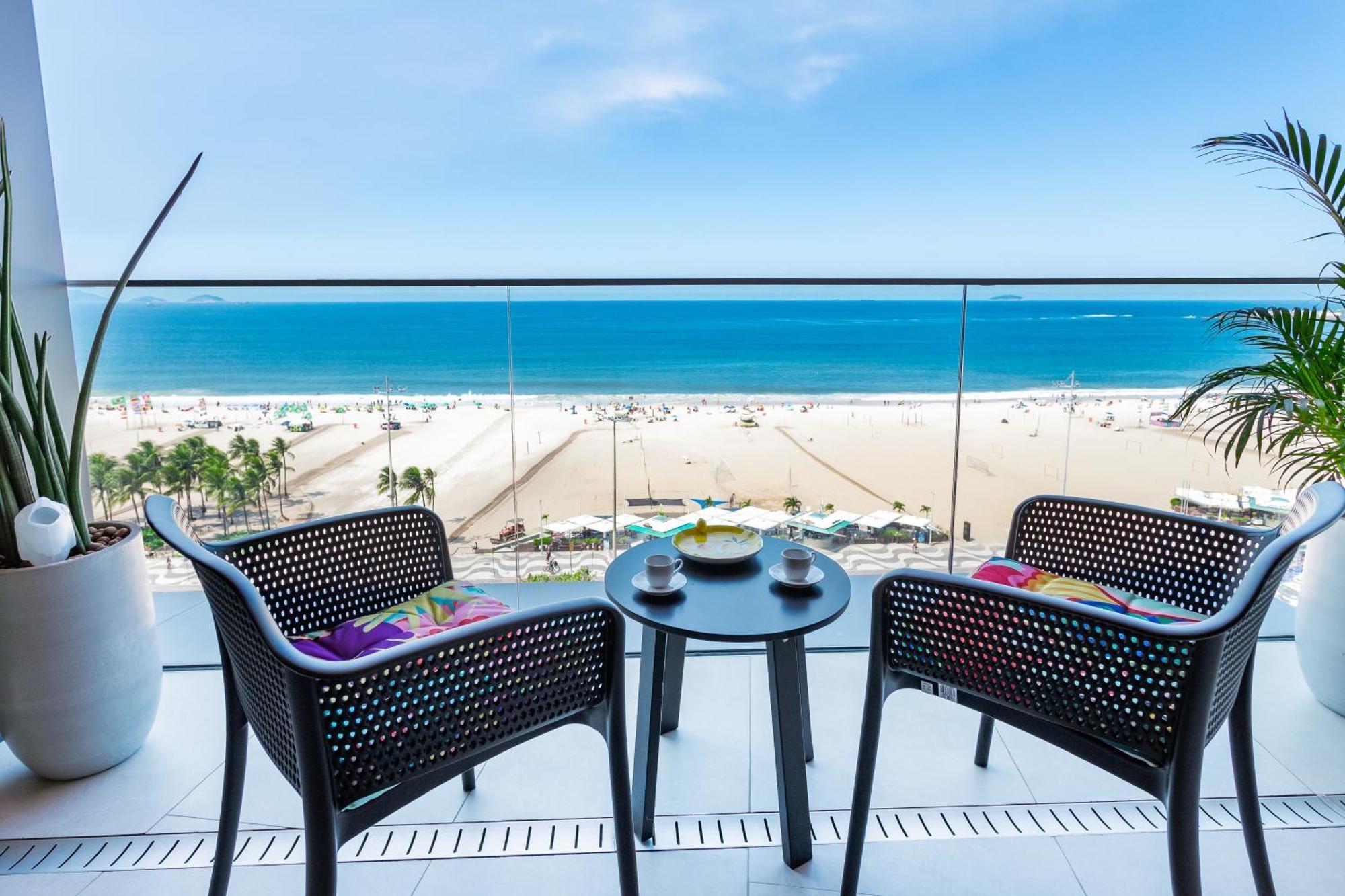 Unhotel - Luxuosos Apartamentos Na Atlantica A Beira-Mar, Copacabana 리오데자네이루 외부 사진